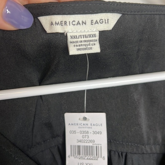 NWT American Eagle Black Faux Wrap BodySuit - Picture 4 of 12